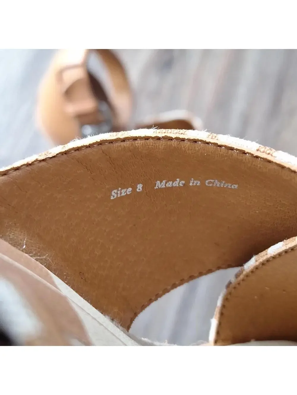 Dolce Vita Brown Zebra Print Ankle Strap Open Toe Wedge Heel Size 8